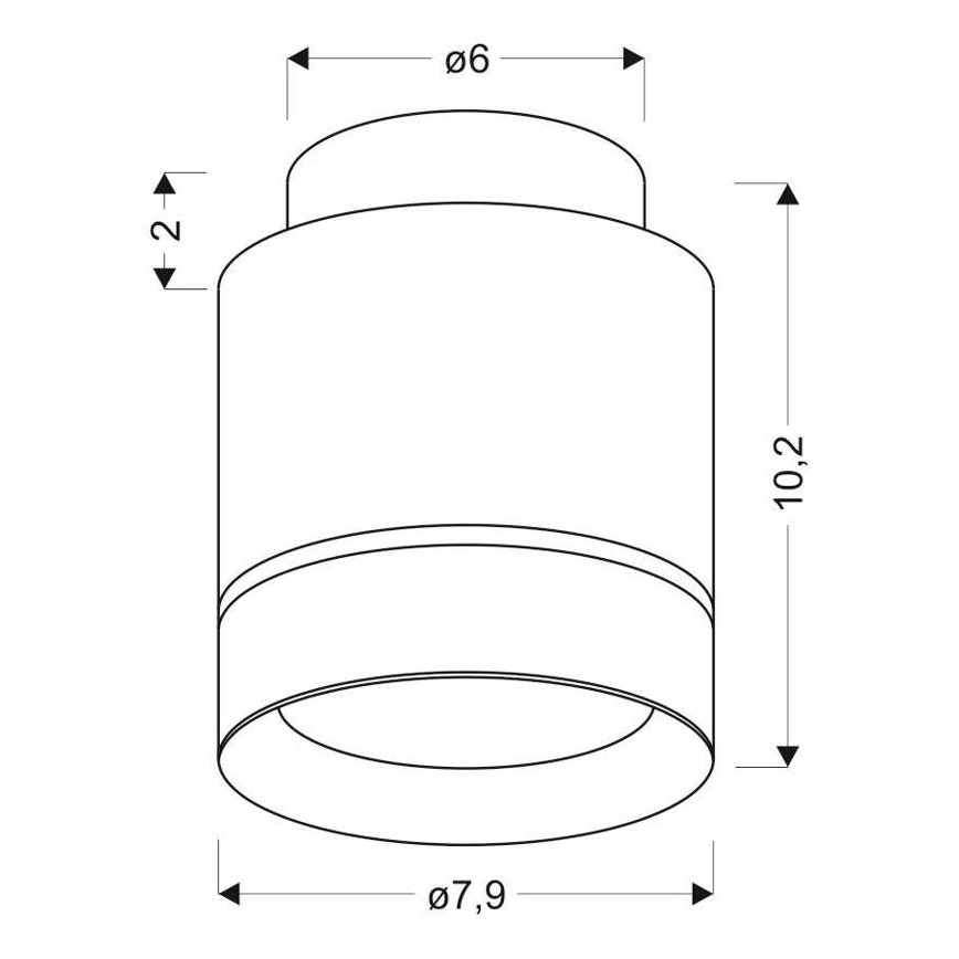 Світлодіодний стельовий світильник TUBA LED/12W/230V