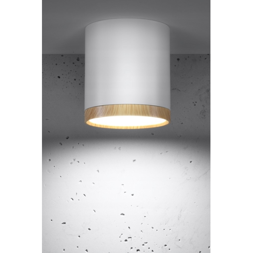 Світлодіодний стельовий світильник TUBA LED/5W/230V біла/бежева