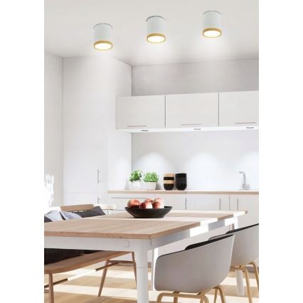 Світлодіодний стельовий світильник TUBA LED/5W/230V біла/бежева