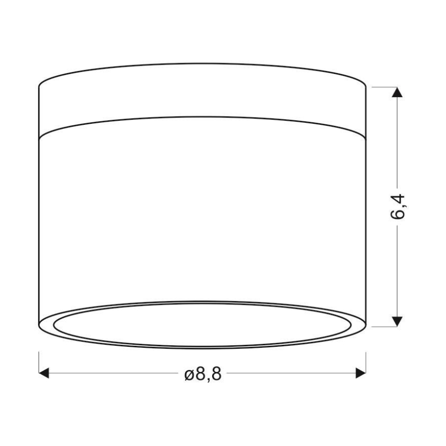Світлодіодний стельовий світильник TUBA LED/9W/230V біла/бежева