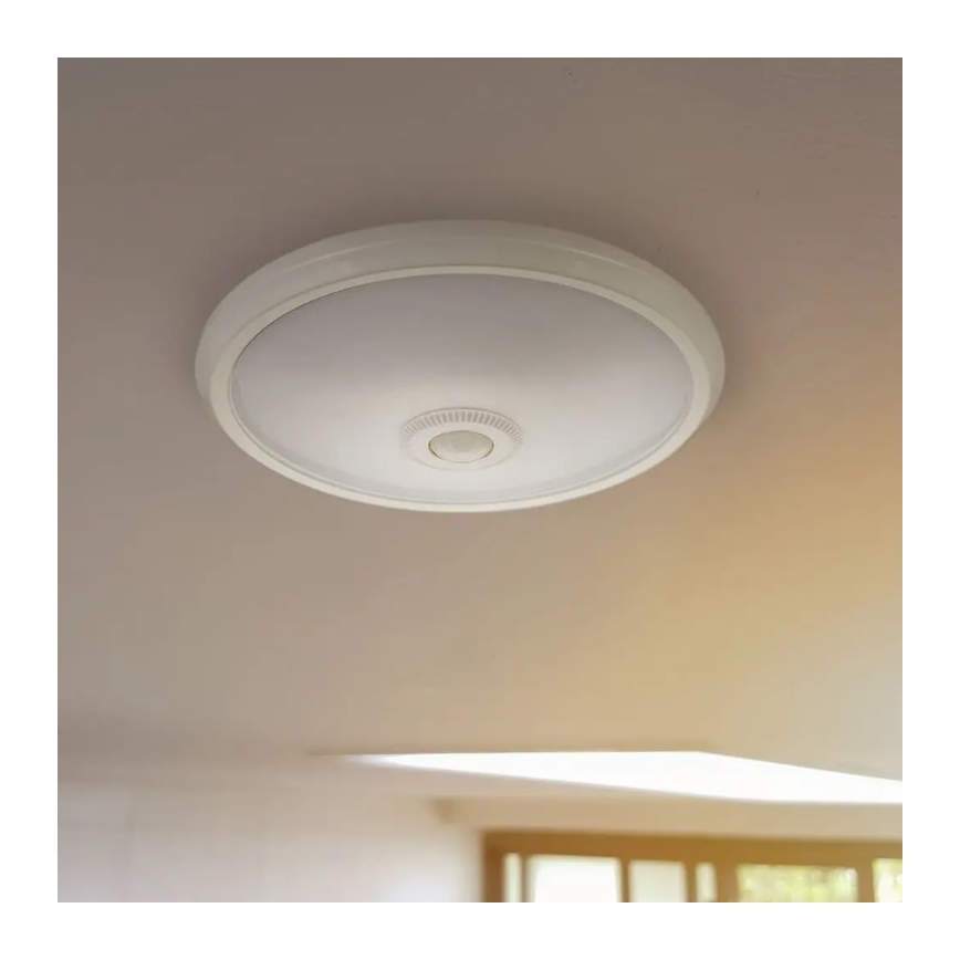 Світлодіодний стельовий світильник з датчиком SAMSUNG CHIP LED/12W/230V 6400K діаметр 29 см