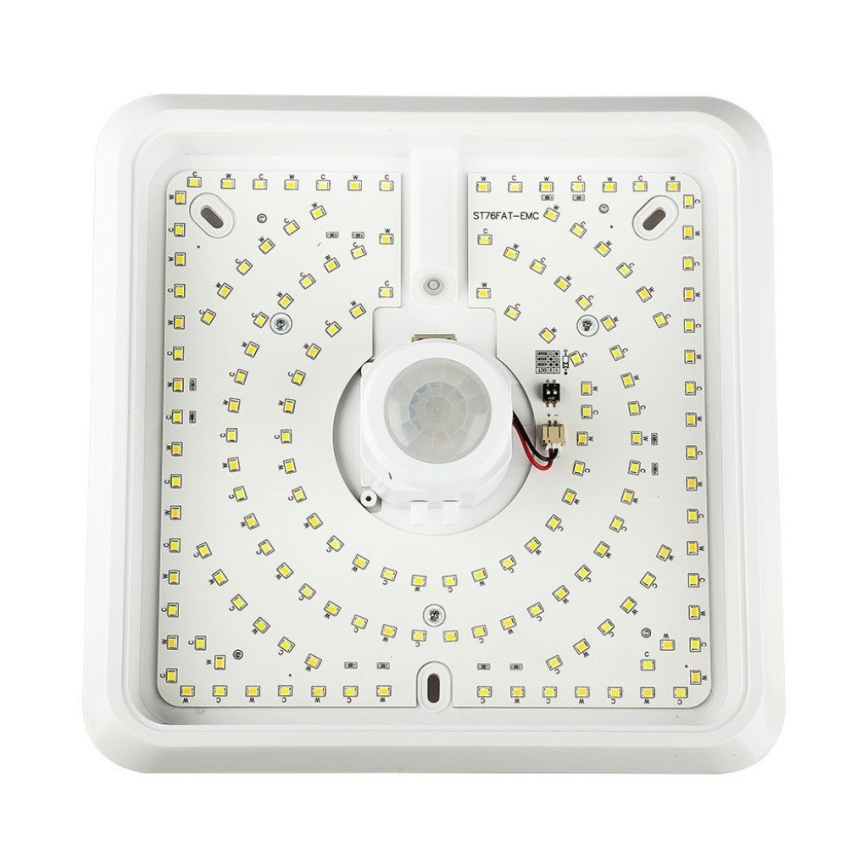 Світлодіодний стельовий світильник з датчиком SAMSUNG CHIP LED/12W/230V 3000/4000/6000K 25x25 см білий