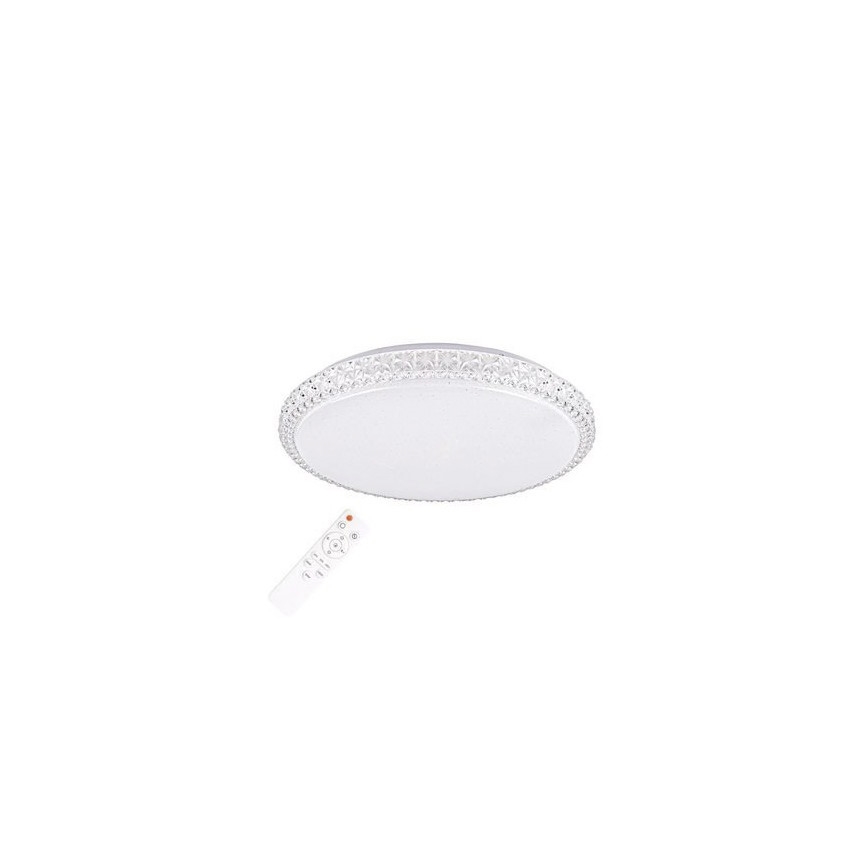 Світлодіодний стельовий світильник з регулюванням яскравості CRUZ LED/40W/230V 2000lm + пульт дистанційного керування
