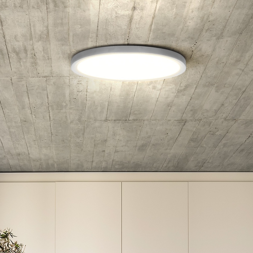 Світлодіодний стельовий світильник з регулюванням яскравості ESTELA LED/36W/230V діаметр 30 см білий + пульт дистанційного керування