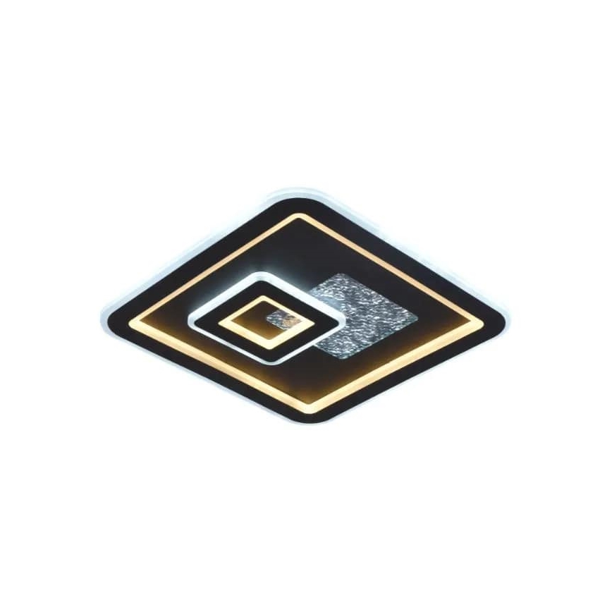 Світлодіодний стельовий світильник з регулюванням яскравості LED/110W/230V 3000-6500K чорний + пульт дистанційного керування