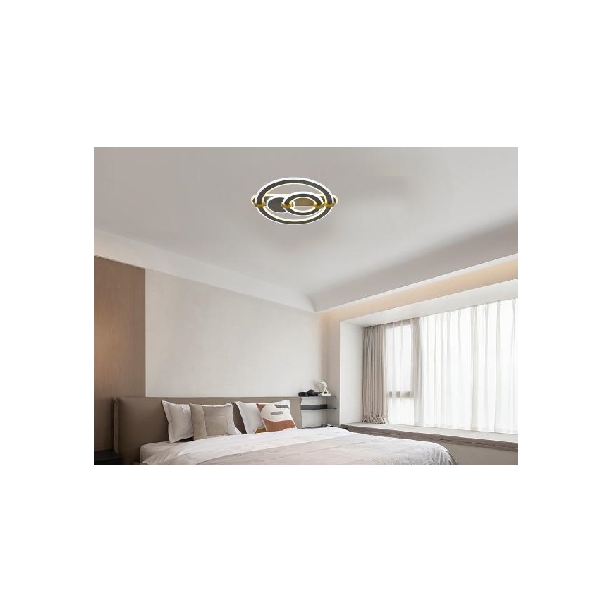 Світлодіодний стельовий світильник з регулюванням яскравості LED/120W/230V 3000-6500K + пульт дистанційного керування