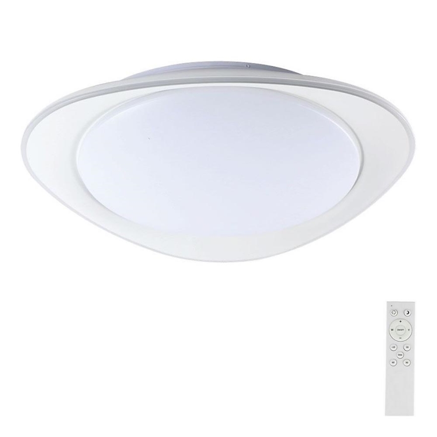 Світлодіодний стельовий світильник з регулюванням яскравості LED/40W/230V 3000-6500K 45 см білий + пульт дистанційного керування