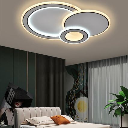 Світлодіодний стельовий світильник з регулюванням яскравості LED/40W/230V 3000-6500K + пульт дистанційного керування