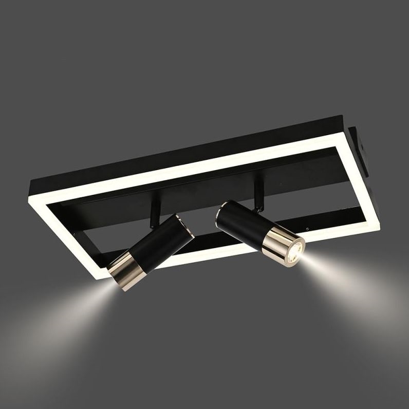 Світлодіодний стельовий світильник з регулюванням яскравості LED/50W/230V 3000-6500K чорний + пульт дистанційного керування