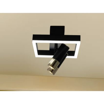 Світлодіодний стельовий світильник з регулюванням яскравості LED/50W/230V 3000-6500K чорний + пульт дистанційного керування