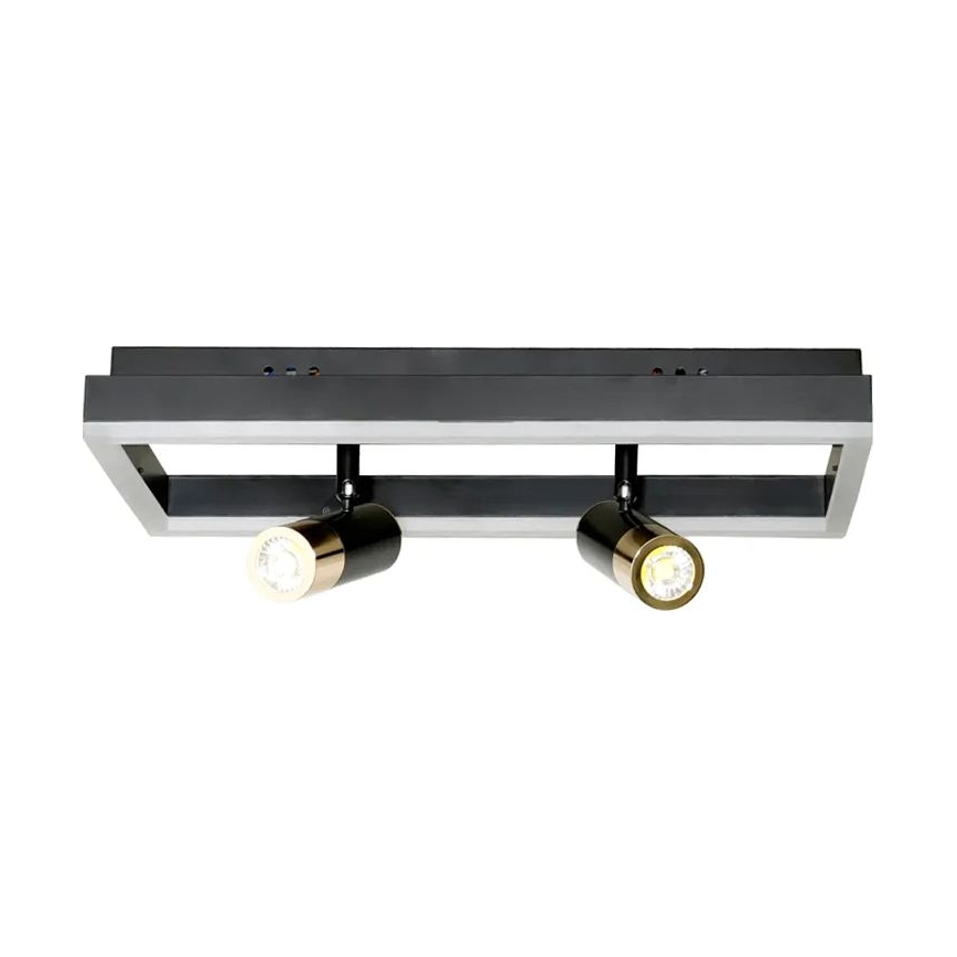 Світлодіодний стельовий світильник з регулюванням яскравості LED/50W/230V 3000-6500K чорний + пульт дистанційного керування