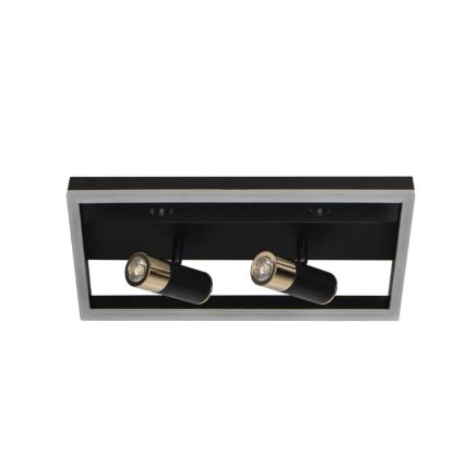 Світлодіодний стельовий світильник з регулюванням яскравості LED/50W/230V 3000-6500K чорний + пульт дистанційного керування