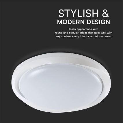 Світлодіодний стельовий світильник з регулюванням яскравості LED/60W/230V 3000-6500K 49,2 см білий + пульт дистанційного керування