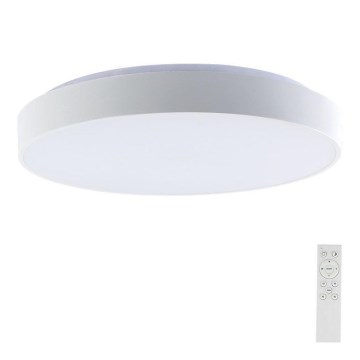 Світлодіодний стельовий світильник з регулюванням яскравості LED/60W/230V 3000-6500K 49,5 см білий + пульт дистанційного керування