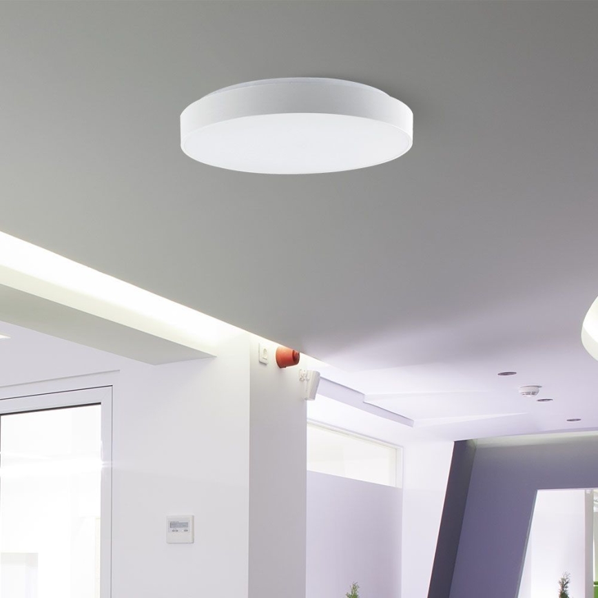 Світлодіодний стельовий світильник з регулюванням яскравості LED/60W/230V 3000-6500K 49,5 см білий + пульт дистанційного керування