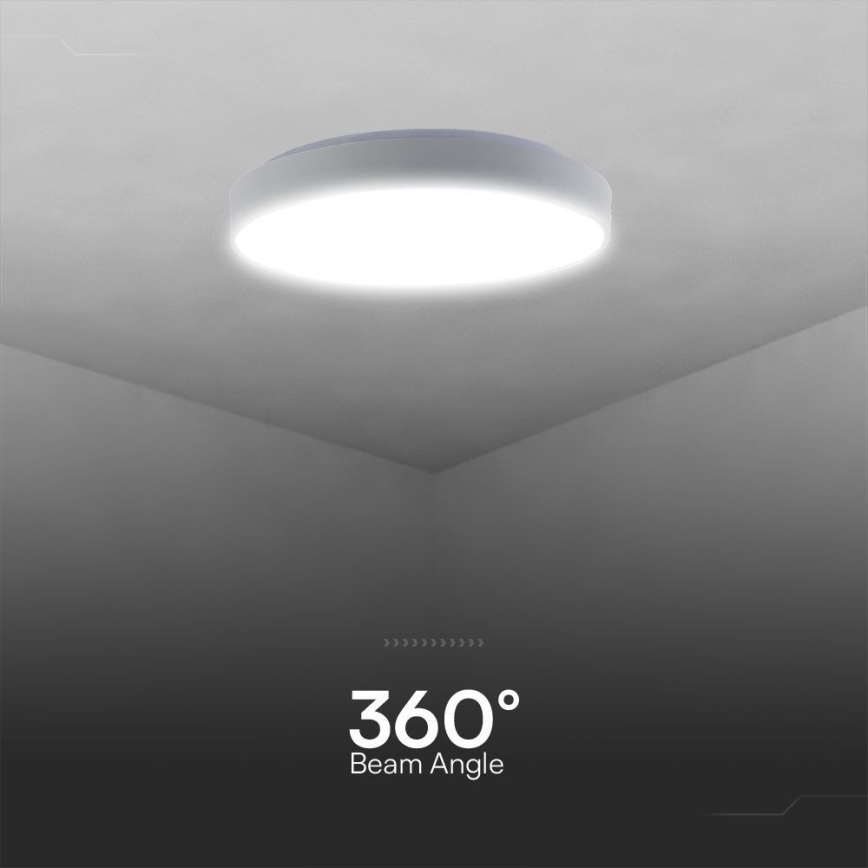 Світлодіодний стельовий світильник з регулюванням яскравості LED/60W/230V 3000-6500K 49,5 см білий + пульт дистанційного керування