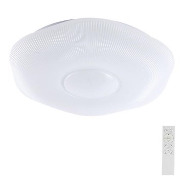 Світлодіодний стельовий світильник з регулюванням яскравості LED/60W/230V 3000-6500K 50 см білий + пульт дистанційного керування