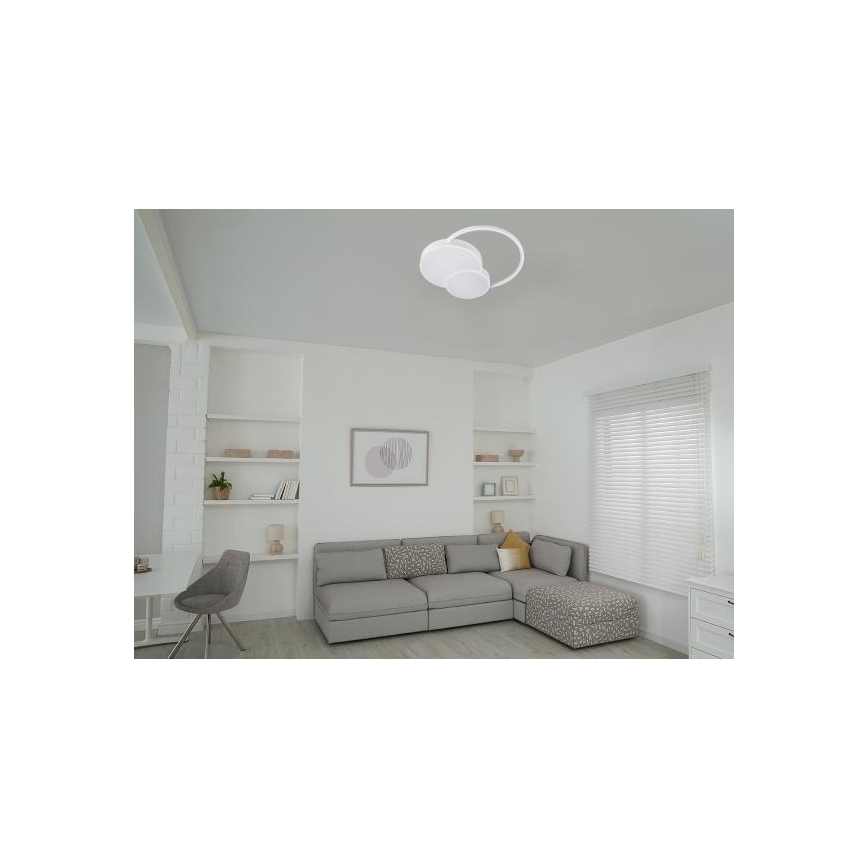 Світлодіодний стельовий світильник з регулюванням яскравості LED/60W/230V 3000-6500K білий + пульт дистанційного керування