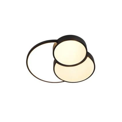 Світлодіодний стельовий світильник з регулюванням яскравості LED/60W/230V 3000-6500K чорний + пульт дистанційного керування