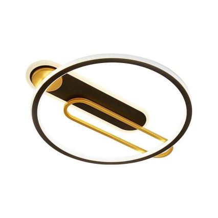 Світлодіодний стельовий світильник з регулюванням яскравості LED/60W/230V 3000-6500K чорний + пульт дистанційного керування