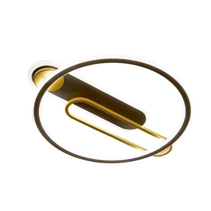 Світлодіодний стельовий світильник з регулюванням яскравості LED/60W/230V 3000-6500K чорний + пульт дистанційного керування