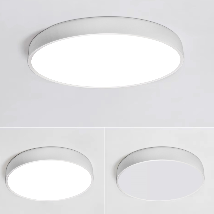 Світлодіодний стельовий світильник з регулюванням яскравості LED/60W/230V 3000-6500K діаметр 60 см білий + пульт дистанційного керування
