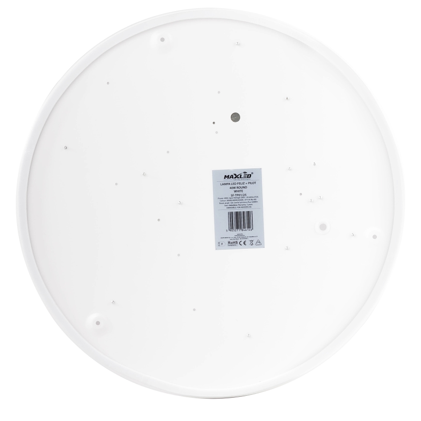 Світлодіодний стельовий світильник з регулюванням яскравості LED/60W/230V 3000-6500K діаметр 60 см білий + пульт дистанційного керування