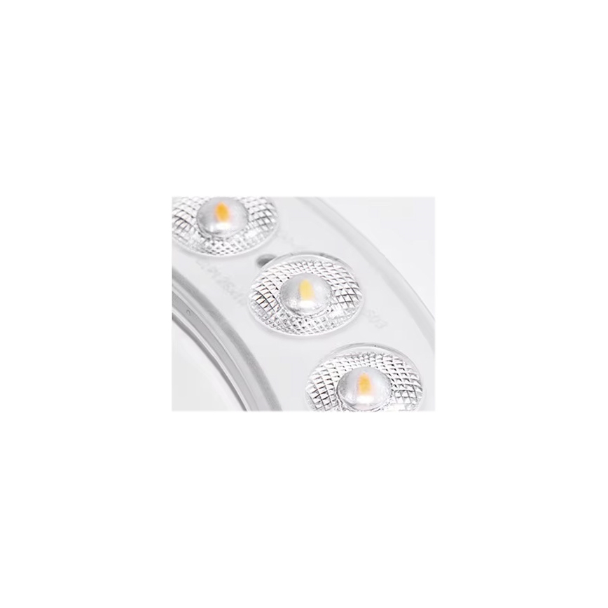 Світлодіодний стельовий світильник з регулюванням яскравості LED/60W/230V 3000-6500K діаметр 60 см чорний + пульт дистанційного керування