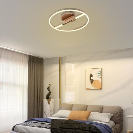 Світлодіодний стельовий світильник з регулюванням яскравості LED/60W/230V 3000-6500K + пульт дистанційного керування