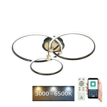 Світлодіодний стельовий світильник з регулюванням яскравості LED/64W/230V 3000-6500K + пульт дистанційного керування