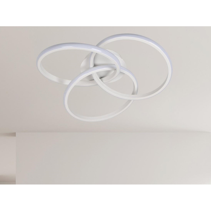 Світлодіодний стельовий світильник з регулюванням яскравості LED/70W/230V 3000-6500K білий + пульт дистанційного керування