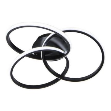 Світлодіодний стельовий світильник з регулюванням яскравості LED/70W/230V 3000-6500K чорний + пульт дистанційного керування