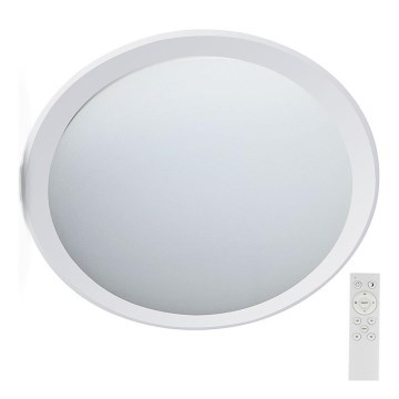 Світлодіодний стельовий світильник з регулюванням яскравості LED/72W/230V 3000-6500K діаметр 67 см білий + пульт дистанційного керування