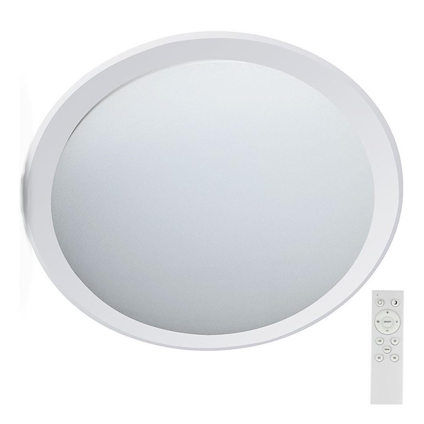 Світлодіодний стельовий світильник з регулюванням яскравості LED/72W/230V 3000-6500K діаметр 67 см білий + пульт дистанційного керування