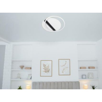 Світлодіодний стельовий світильник з регулюванням яскравості LED/80W/230V 3000-6500K білий + пульт дистанційного керування
