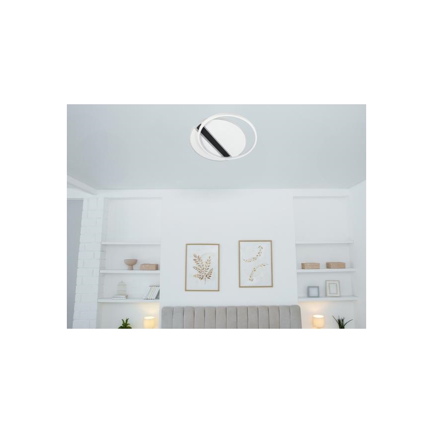 Світлодіодний стельовий світильник з регулюванням яскравості LED/80W/230V 3000-6500K білий + пульт дистанційного керування