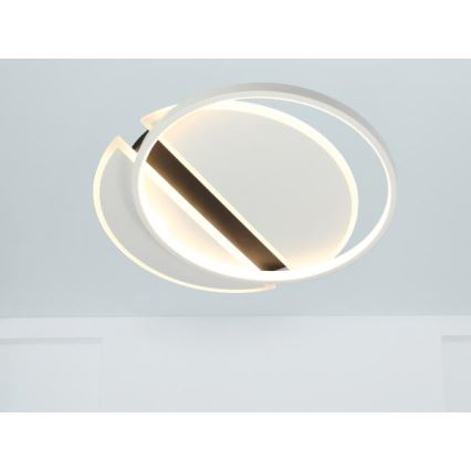 Світлодіодний стельовий світильник з регулюванням яскравості LED/80W/230V 3000-6500K білий + пульт дистанційного керування