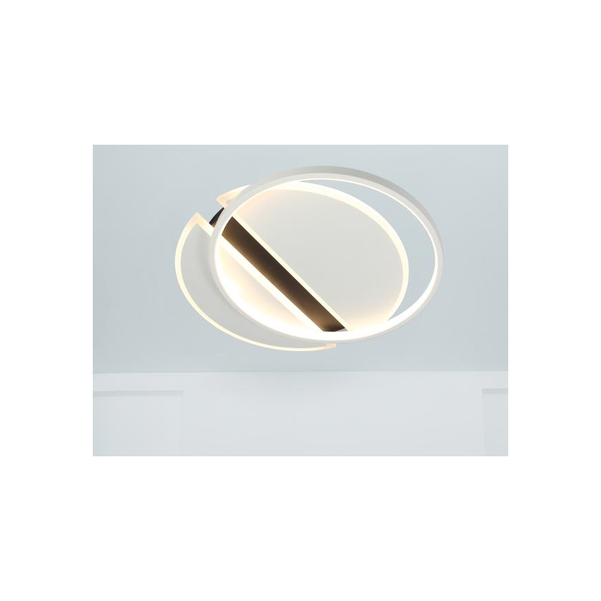 Світлодіодний стельовий світильник з регулюванням яскравості LED/80W/230V 3000-6500K білий + пульт дистанційного керування