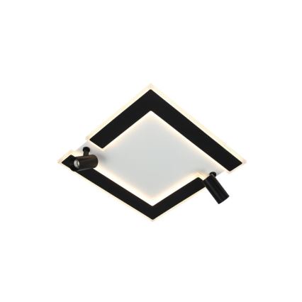 Світлодіодний стельовий світильник з регулюванням яскравості LED/80W/230V 3000-6500K чорний + пульт дистанційного керування