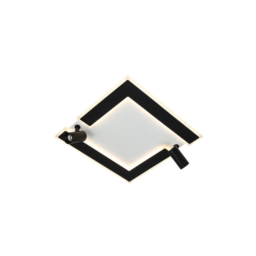 Світлодіодний стельовий світильник з регулюванням яскравості LED/80W/230V 3000-6500K чорний + пульт дистанційного керування