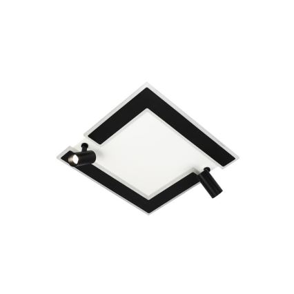 Світлодіодний стельовий світильник з регулюванням яскравості LED/80W/230V 3000-6500K чорний + пульт дистанційного керування