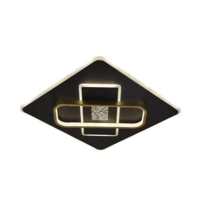 Світлодіодний стельовий світильник з регулюванням яскравості LED/90W/230V 3000-6500K чорний + пульт дистанційного керування