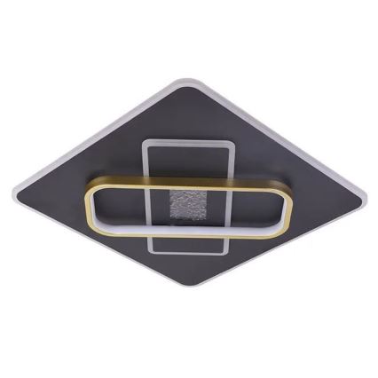 Світлодіодний стельовий світильник з регулюванням яскравості LED/90W/230V 3000-6500K чорний + пульт дистанційного керування