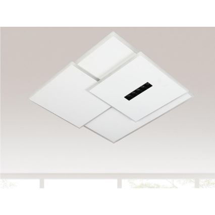 Світлодіодний стельовий світильник з регулюванням яскравості LED/95W/230V 3000-6500K білий + пульт дистанційного керування