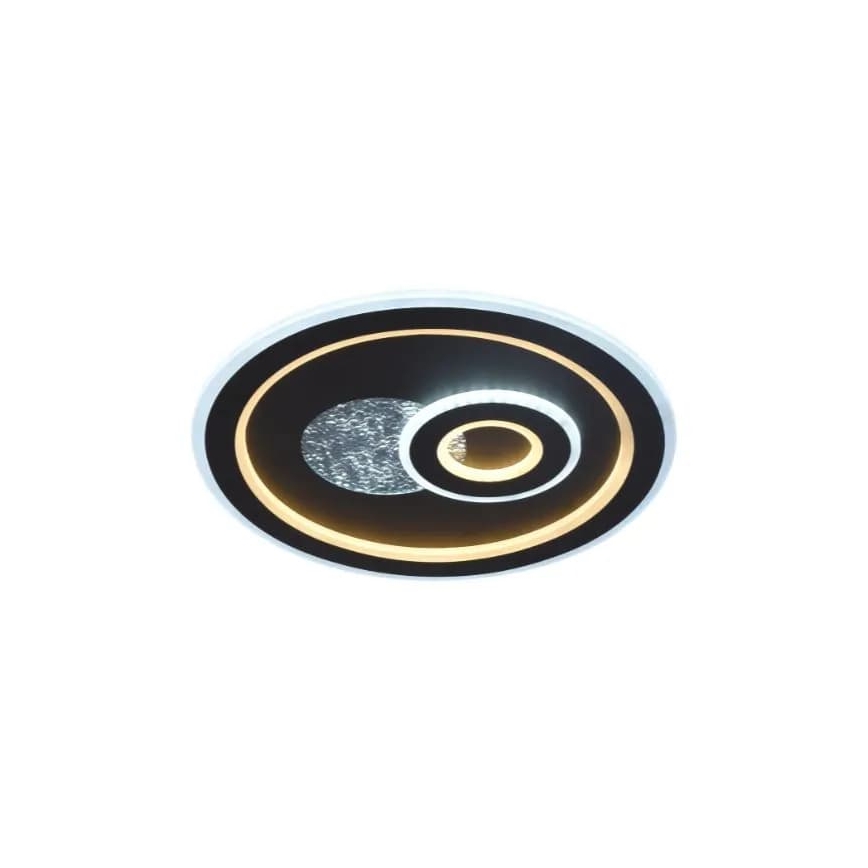 Світлодіодний стельовий світильник з регулюванням яскравості LED/95W/230V 3000-6500K чорний + пульт дистанційного керування