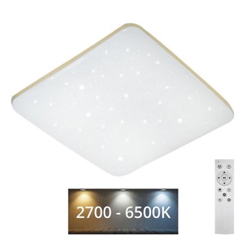 Світлодіодний стельовий світильник з регулюванням яскравості MANA LED/60W/230V 2700-6500K 53x53 см + пульт дистанційного керування
