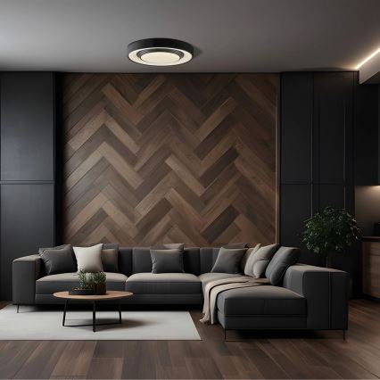 Стельовий LED світильник для ванної з регулюванням яскравості ZYGMUNT LED/72W/230V діаметр 48,5 см 3000-6000K IP44 + пульт дистанційного керування