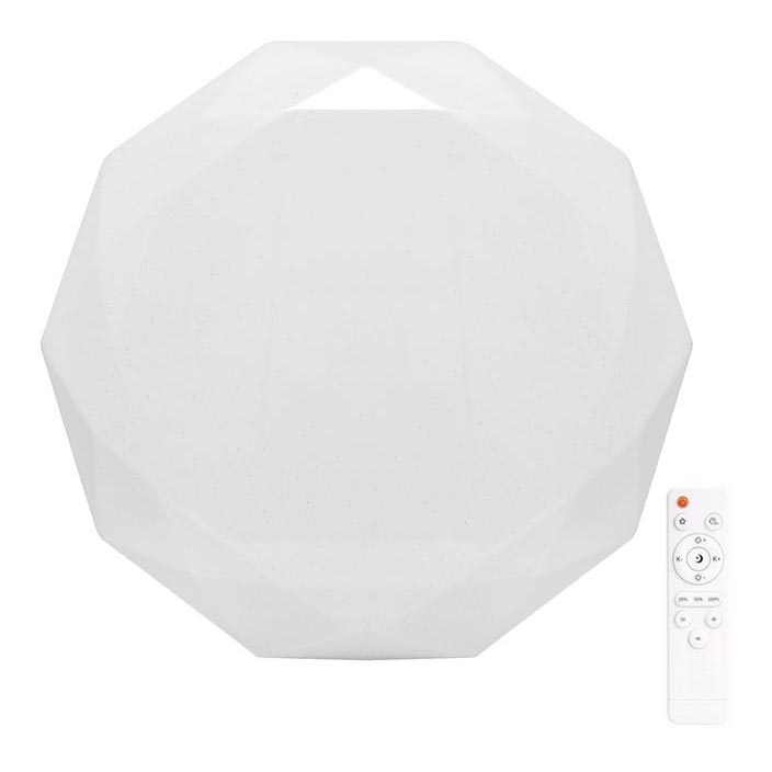 Світлодіодний стельовий світильник з регульованою яскравістю DIAMANT LED/50W/230V + дистанційне керування