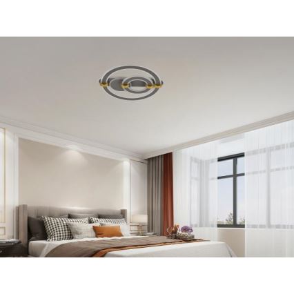 Світлодіодний стельовий світильник зі змінною яскравістю LED/120W/230V 3000-6500K + пульт дистанційного керування