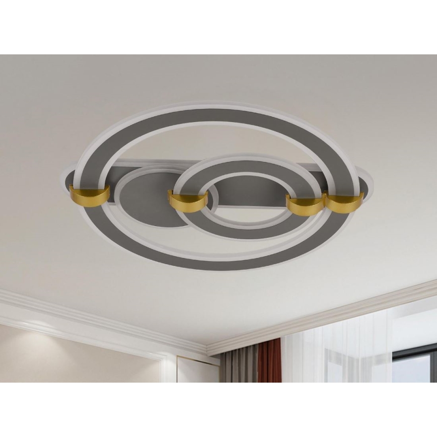 Світлодіодний стельовий світильник зі змінною яскравістю LED/120W/230V 3000-6500K + пульт дистанційного керування